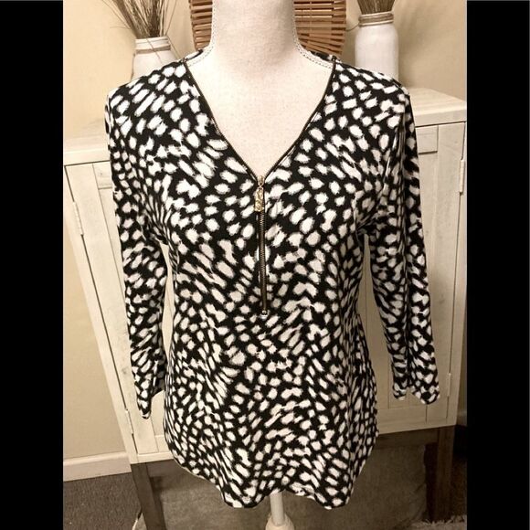 Rafaella Black & White Top Large - Picture 5 of 7